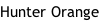Hunter Orange
